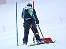 Aktuální po�así v ly�a�ském st�edisku Stelvio, Bormio. Sn�ení a mlha p�ed...