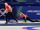 Madeleine Dupontová z Dánska v akci b�hem zápasu proti Velké Británii. (16....