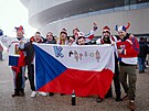 Fanou�ci p�ed zápasem se �výcarskem (15. února 2026)