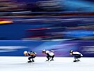Brusla�i v akci b�hem semifinále (16. února 2026)
