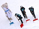 Po�así komplikuje i druhé kolo slalomu mu��. (16. února 2026)