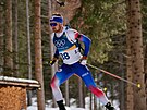 Vít�zslav Hornig v akci b�hem sprintu mu�� na 10 km. (13. února 2026)