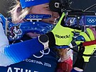 Markéta Davidová b�hem  tréninku biatlonu na zimních olympijských hrách 2026 v...