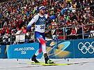 Vít�zslav Hornig v akci b�hem sprintu mu�� na 10 km. (13. února 2026)
