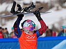Eva Adamczyková vybojovala ve snowboardcrossu olympijské st�íbro. (13. února...