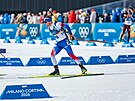 Michal Kr�má� na trati stíhacího závodu v Anterselv�. (15. února 2026)