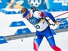 Vít�zslav Hornig na trati stíhacího závodu v Anterselv�. (15. února 2026)