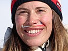 Eva Adamczyková vybojovala ve snowboardcrossu olympijské st�íbro. (13. února...