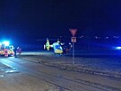 Na chrudimském sídli�ti zasahovali záchraná�i i policisté. (10. února 2026)