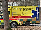 V areálu psychiatrické nemocnice v pra�ských Bohnicích ho�elo. (18. února 2026)