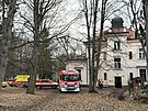 V areálu psychiatrické nemocnice v pra�ských Bohnicích ho�elo. (18. února 2026)