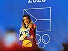 St�íbrná olympioni�ka a snowboardistka Eva Adamczyková dorazila v úterý na...