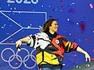St�íbrná olympioni�ka a snowboardistka Eva Adamczyková dorazila v úterý na...