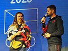 St�íbrná olympioni�ka a snowboardistka Eva Adamczyková dorazila v úterý na...