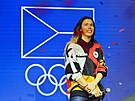St�íbrná olympioni�ka a snowboardistka Eva Adamczyková dorazila v úterý na...