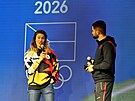 St�íbrná olympioni�ka a snowboardistka Eva Adamczyková dorazila v úterý na...