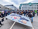 Demonstrace na podporu prezidenta Petra Pavla v Hradci Králové (15. února 2026)