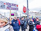 Demonstrace na podporu prezidenta Petra Pavla v Hradci Králové (15. února 2026)