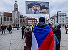 Demonstrace na podporu prezidenta Petra Pavla v Hradci Králové (15. února 2026)