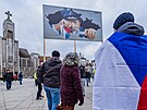 Demonstrace na podporu prezidenta Petra Pavla v Hradci Králové (15. února 2026)