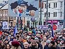 Demonstrace na podporu prezidenta Petra Pavla v Hradci Králové (15. února 2026)