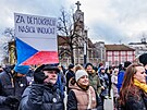 Demonstrace na podporu prezidenta Petra Pavla v Hradci Králové (15. února 2026)