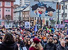 Demonstrace na podporu prezidenta Petra Pavla v Hradci Králové (15. února 2026)