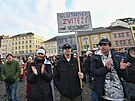V Ústí nad Labem se se�la zhruba tisícovka ú�astník� manifestace na podporu...