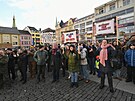 V Ústí nad Labem se se�la zhruba tisícovka ú�astník� manifestace na podporu...