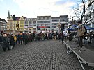 V Ústí nad Labem se se�la zhruba tisícovka ú�astník� manifestace na podporu...