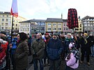 V Ústí nad Labem se se�la zhruba tisícovka ú�astník� manifestace na podporu...