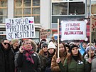 V Ústí nad Labem se se�la zhruba tisícovka ú�astník� manifestace na podporu...
