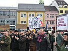 V Ústí nad Labem se se�la zhruba tisícovka ú�astník� manifestace na podporu...