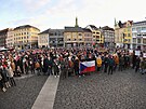 V Ústí nad Labem se se�la zhruba tisícovka ú�astník� manifestace na podporu...