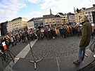 V Ústí nad Labem se se�la zhruba tisícovka ú�astník� manifestace na podporu...