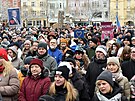 Demonstrace Milionu chvilek na podporu prezidenta Petra Pavla v Ostrav� (15....