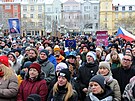 Demonstrace Milionu chvilek na podporu prezidenta Petra Pavla v Ostrav� (15....