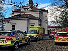 Tragický po�ár v bohnické nemocnici. Jeden �lov�k zem�el