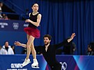 Loulia Chtchetininaová a Michal Wozniak z Polska b�hem volné jízdy v...
