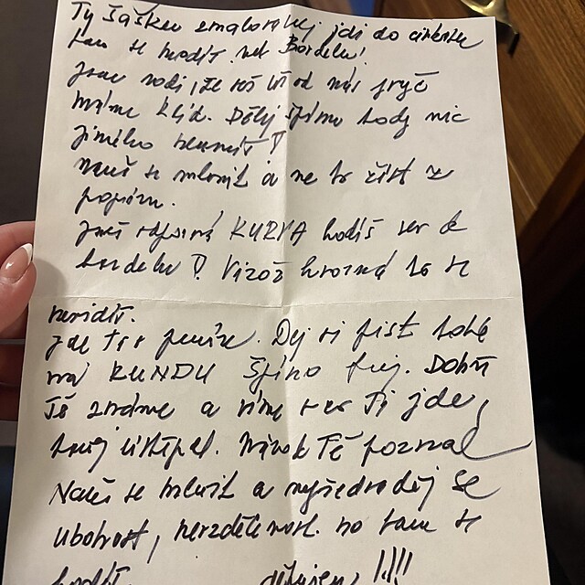 Nen�vistn� dopis poslankyni Katerin� Demetrashvili (12. �nora 2026)