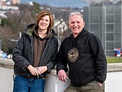 Martina Lovecká a Ivan Vacke, rodáci ze Slovácka, mluvili na p�edná�ce o tom,...