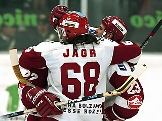 Jaromír Jágr v dresu Bolzana v roce 1994.