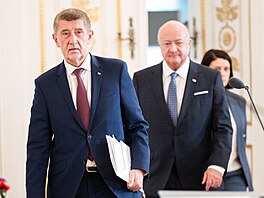 Premiér Andrej Babi� a rakouský kanclé� Christian Stocker na spole�ném jednání...