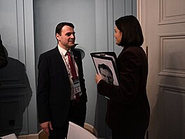 �eský ministr zahrani�í Petr Macinka se na okraj Mnichovské bezpe�nostní...