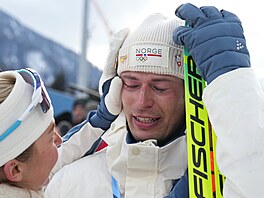 Sturla Holm Laegreid, bronzový medailista z olympijského individuálního závodu...