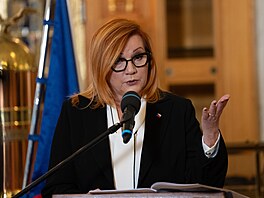 Tisková konference ministryn� financí Aleny Schillerové, zástupc� Finan�ní...