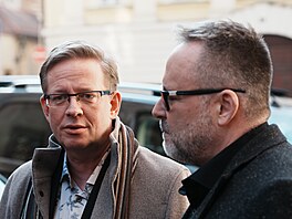 Michal Jagelka a Ale� Cibulka (vlevo). (10. února 2026)