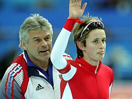 Martina Sáblíková b�hem své první olympijské ú�asti v roce 2006.