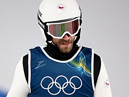 Roman Koudelka po svém skoku v prvním kole závodu na velkém m�stku