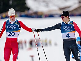 Ji�í Tu� (4) v akci b�hem semifinále sprintu klasicky mu��. (10. února 2026)